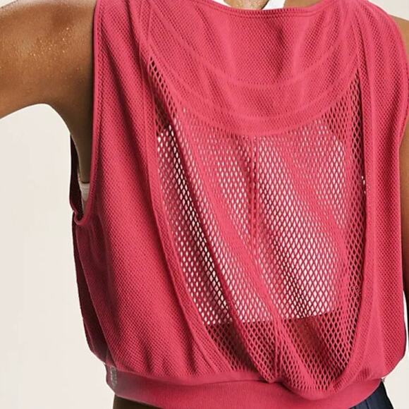 FP MOVEMENT Pink Running Through My Mind Sleevless Cropped Tank Top Size Small - Picture 11 of 11